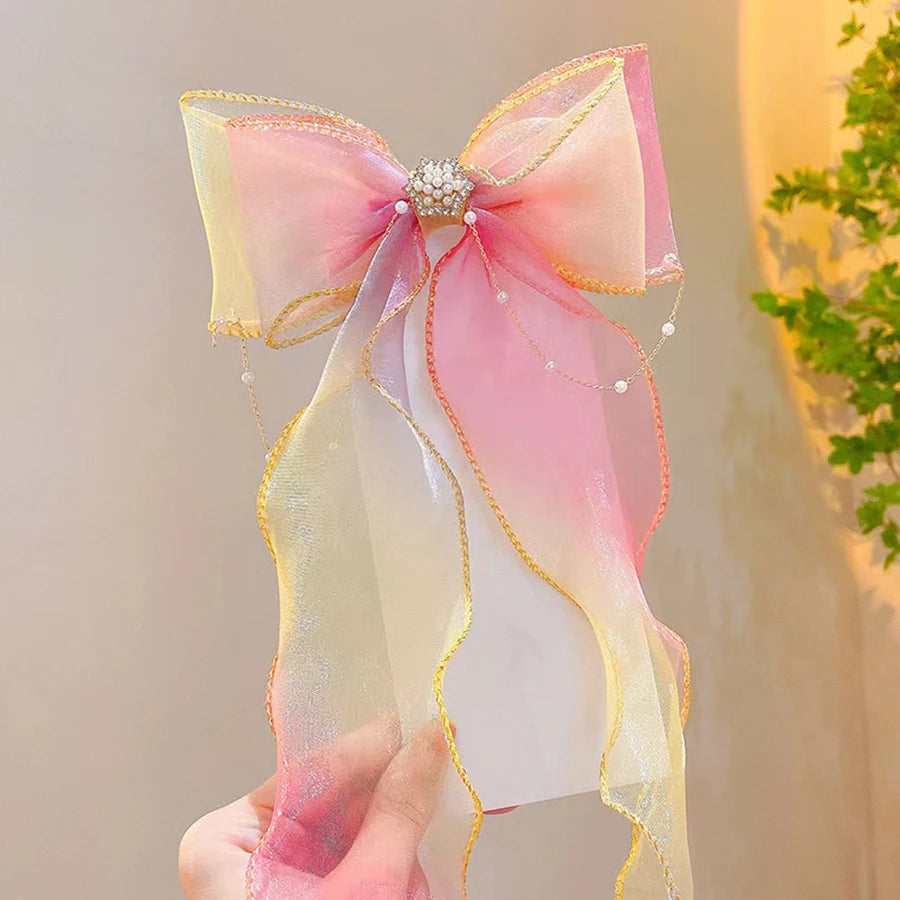 Accesorios para el cabello para niños: borlas de perlas, lazos, cintas, horquillas trenzadas, tocados, pinzas para el cabello de princesa para niñas, accesorios para el cabello.