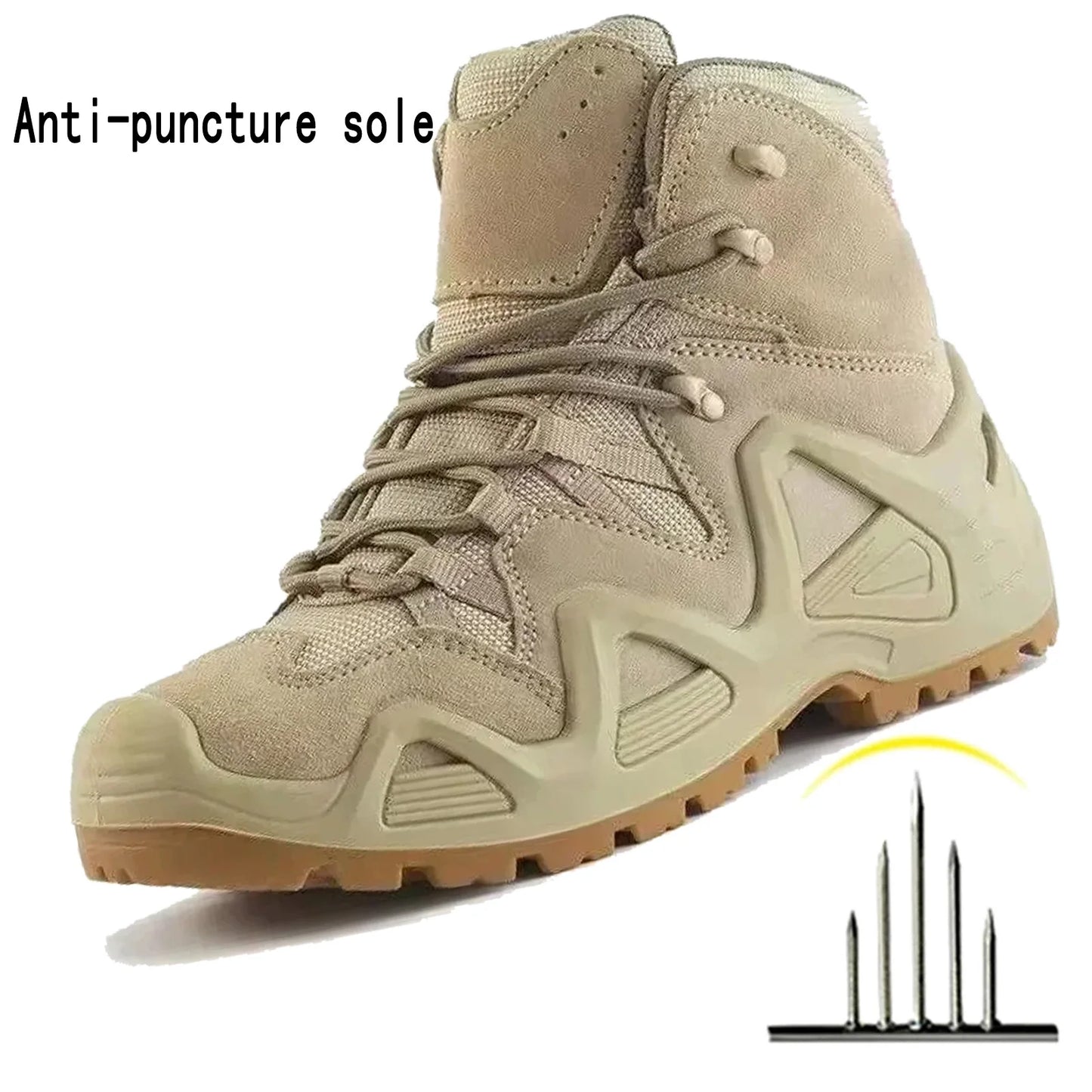 Botas tácticas de combate para hombre, impermeables, para senderismo, trabajo y escalada. Botas tácticas militares de intervención y seguridad.