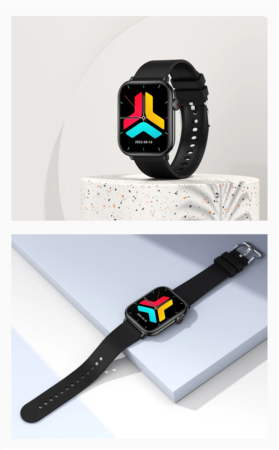Nuevo reloj inteligente AMOLED para mujer, para hombre, con control de temperatura corporal, deportivo, fitness, resistente al agua, Bluetooth, llamadas, reloj inteligente digital para mujer.