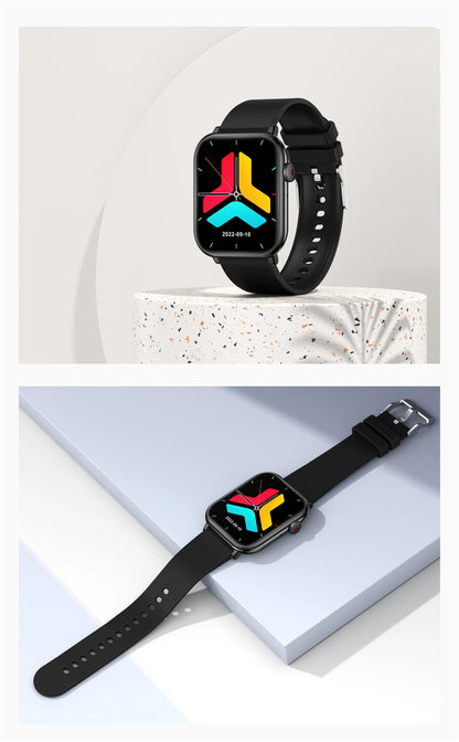 Nuevo reloj inteligente AMOLED para mujer, para hombre, con control de temperatura corporal, deportivo, fitness, resistente al agua, Bluetooth, llamadas, reloj inteligente digital para mujer.