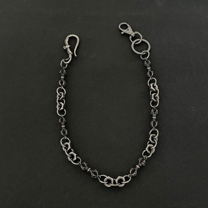Cadenas para pantalones de hombre, cadena para pantalones, cinturón de mezclilla, cadena para billetera de motociclista, dije de águila para hombres, accesorios de hip hop, punk, gótico pesado