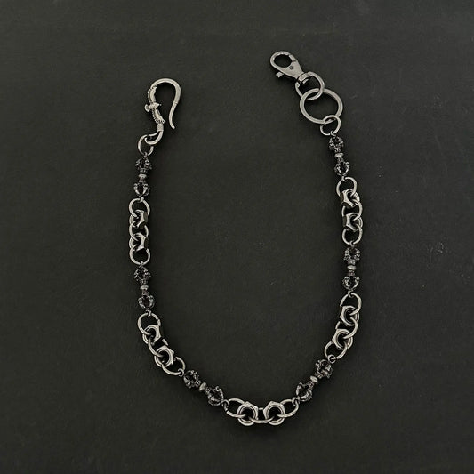 Cadenas para pantalones de hombre, cadena para pantalones, cinturón de mezclilla, cadena para billetera de motociclista, dije de águila para hombres, accesorios de hip hop, punk, gótico pesado