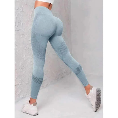 Leggings deportivos de cintura alta con rayas y malla para mujer, levantan glúteos y cadera, ideales para entrenamiento al aire libre, correr, yoga y gimnasio.
