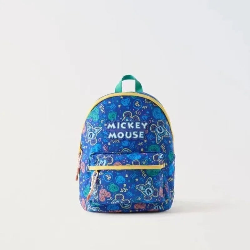 Mochila de moda con dibujos animados de Mickey Mouse de Disney, mochila escolar de lona de Minnie para mujer, mochila de gran capacidad a la moda, mochila para niñas