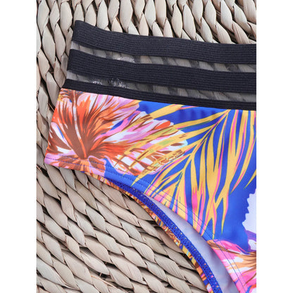 Bikini con estampado sexy de moda 2024 para mujer, traje de baño de cintura alta, traje de baño para mujer, traje de baño para natación, ropa de playa de verano