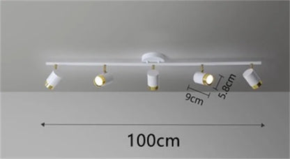 Lámpara de techo LED moderna para interiores, lámpara de araña blanca y negra, foco para sala de estar, dormitorio, comedor, pasillo, foco GU10