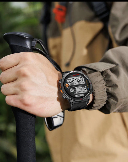 Reloj inteligente con GPS para hombre, pulsera deportiva con control del ritmo cardíaco, Bluetooth, llamadas, 530 mAh, resistente al agua hasta 3 ATM, 2025