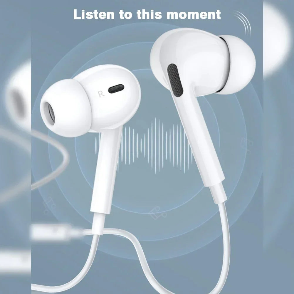 Auriculares originales con cable Bluetooth para Apple iPhone 14 Pro Max 13 12 11 X XS XR 8 7 6 Plus, accesorios para teléfono