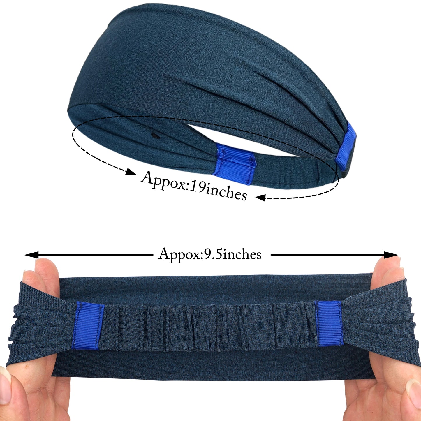 Diademas deportivas para hombre y mujer, para gimnasio, yoga, sudor, suaves y elásticas, para deportes al aire libre.