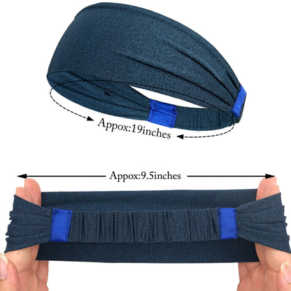 Diademas deportivas para hombre y mujer, para gimnasio, yoga, sudor, suaves y elásticas, para deportes al aire libre.