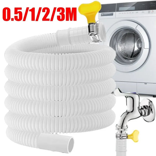 Mangueras de drenaje para lavadora de 0,5/1/2/3 m, tubo de plástico flexible, extensión de grifo, mangueras de plomería, mangueras de drenaje para aire acondicionado