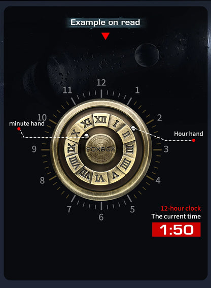 Reloj de cuarzo para hombre FOXBOX, moda, personalidad, creativo, con bola de hierro giratoria, puntero magnético, resistente al agua, para hombre, regalo + caja.