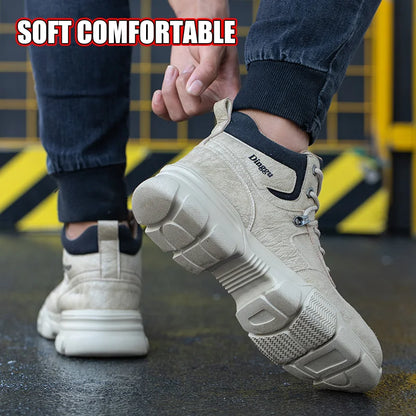 Botas de trabajo indestructibles, zapatos de seguridad para hombre, zapatos con puntera de acero, zapatillas a prueba de pinchazos, zapatos de trabajo antideslizantes para hombre, botas tácticas para hombre.