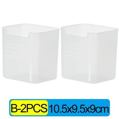 1/6 cajas de almacenamiento para puerta lateral de refrigerador, portátiles, para conservar verduras y frutas, de plástico de grado alimenticio para cocina.