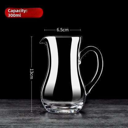 Juego de vino de alta gama para uso doméstico que incluye vaso de whisky, jarra para servir vino y aireador para uso comercial.