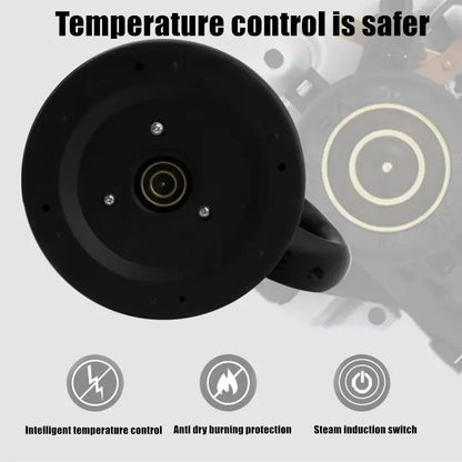 Hervidor eléctrico de acero inoxidable de 2 l, hervidor inteligente de 1500 W con silbato, samovar, tetera térmica para té y café, regalo