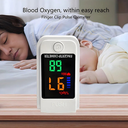 Oxímetro de pulso de dedo médico, saturómetro, saturación de oxígeno, oxímetro pediátrico, frecuencia cardíaca, atención médica, presión arterial, adultos y niños.