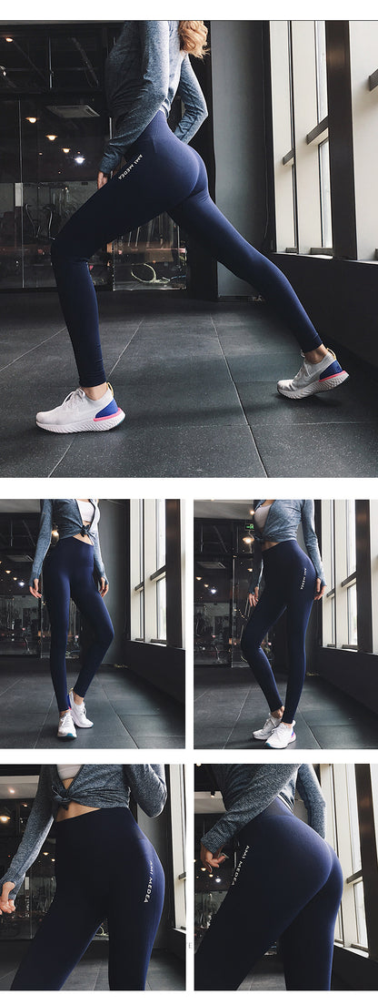 Pantalones de yoga sin costuras, leggings de cintura alta para gimnasio, deportivos, para mujer, mallas de fitness para mujer, mallas para correr con control de abdomen