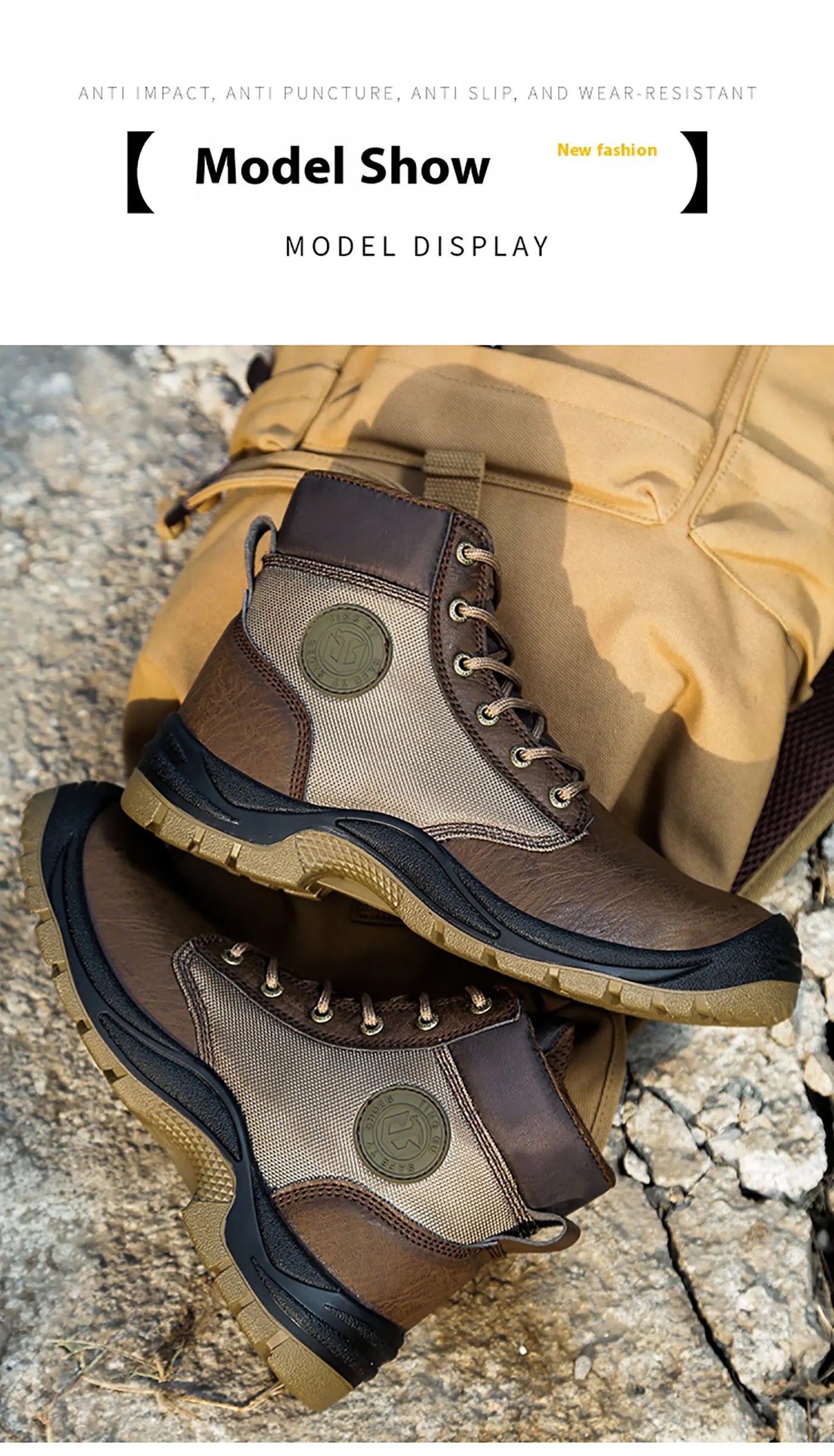 Los zapatos de seguridad para hombre son zapatos de trabajo resistentes a impactos, perforaciones, antiestáticos, antideslizantes, resistentes al desgaste y a las salpicaduras.