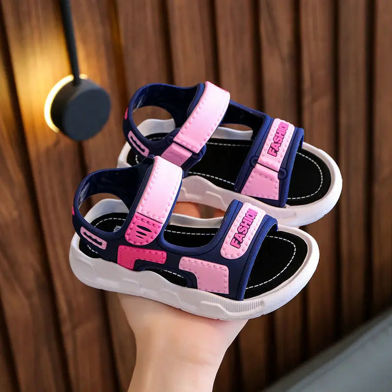 Sandalias de moda para niños, zapatos para bebés, suela suave, antideslizantes, para niños y niñas, zapatos de verano para playa de 2 a 10 años