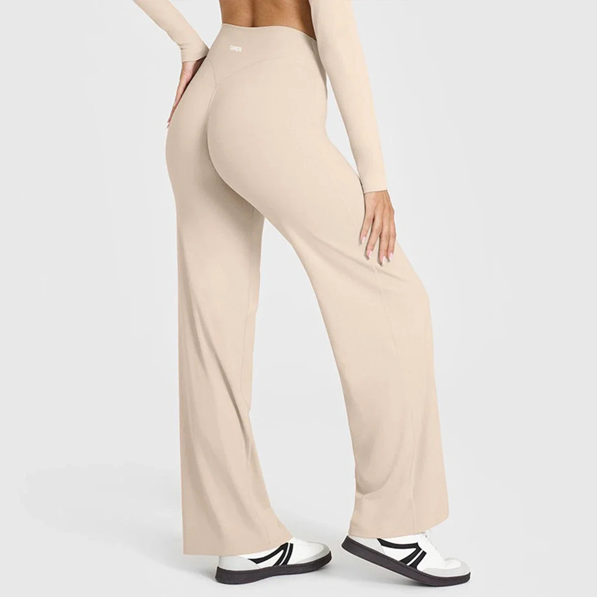 Active Wide Legging High Waist Sporty leggings woman Sports Long Pants Seamless Scrunch Hip-lifting Wide-leg pants