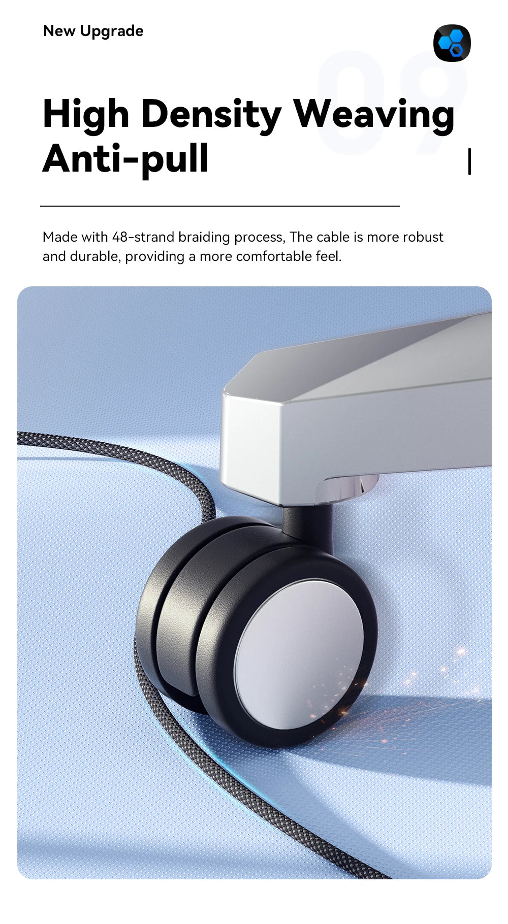 Cable de carga rápida USB-C a C Essager PD de 100 W con succión magnética y antienrollamiento para iPhone 15, portátil y Samsung.