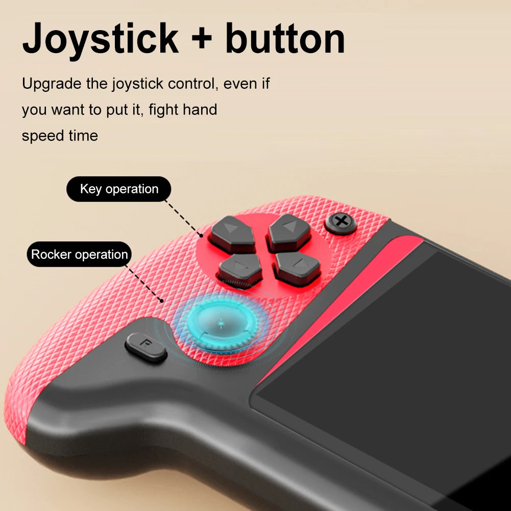 Consola de videojuegos retro con 500 juegos integrados, reproductor portátil de juegos portátil de 1200 mAh, conexión a TV, consola de juegos nostálgica para niños