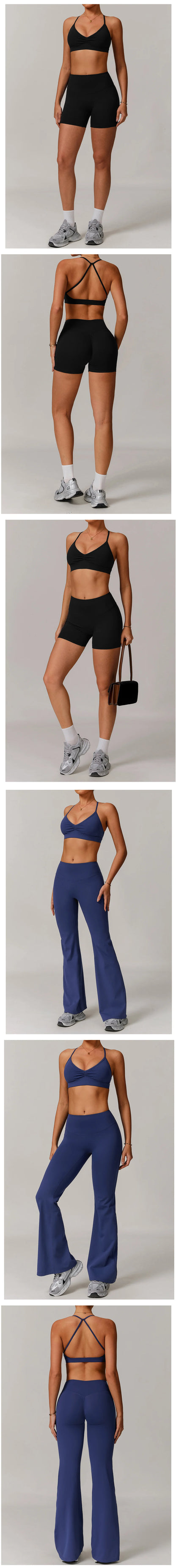 Women's Tracksuit 2PCS Yoga Sets Sportswear Workout Fitness Long Sleeved Sports Bra High Waist Leggings Gym Clothing Sports Suit