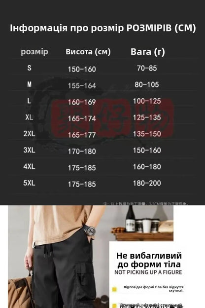 Pantalones de trabajo para hombre de talla grande, modelo 2024, conjunto casual resistente y duradero para la construcción, ideales para el verano. Con puños ajustables.