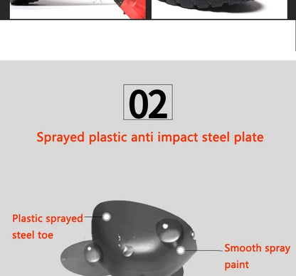 Zapatos de Seguridad 2023 Nuevos Zapatos de Seguridad de Invierno para Hombre, Felpa Abrigada, Alta Calidad, Trabajo al Aire Libre, Tallas Grandes, Sepatu Safety
