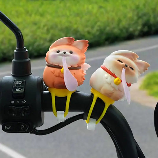 Accesorios de scooter para niños, decoración de bicicletas para niños, molino de viento compacto, elegante, divertido y lindo adorno de animal para motocicleta