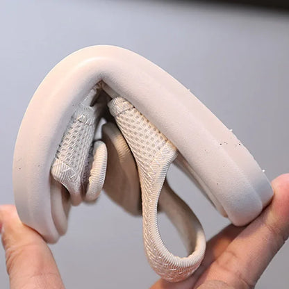 Sandalias transpirables para niños y niñas, zapatos de verano, zapatillas blancas y frescas