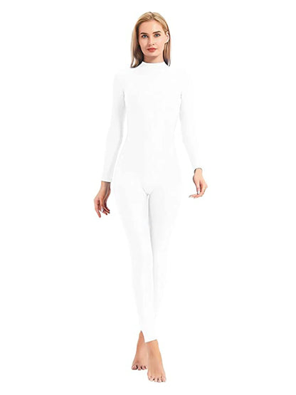 Mono de cuello alto unisex, leotardo de cuerpo entero, mono de yoga de manga larga para mujer, mono de gato, ropa deportiva diaria, trajes de cosplay