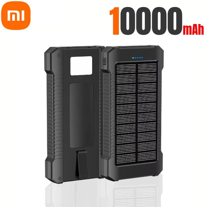Banco de energía solar Xiaomi de 500.000 mAh, gran capacidad, carga súper rápida, batería externa portátil para exteriores para iPhone, Huawei y Samsung.