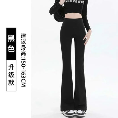 Pantalones de mujer, leggings acampanados, cintura alta, pernera ancha, pantalones de yoga, mallas deportivas sin costuras, para entrenamiento, gimnasio, ropa deportiva informal, adelgazantes.