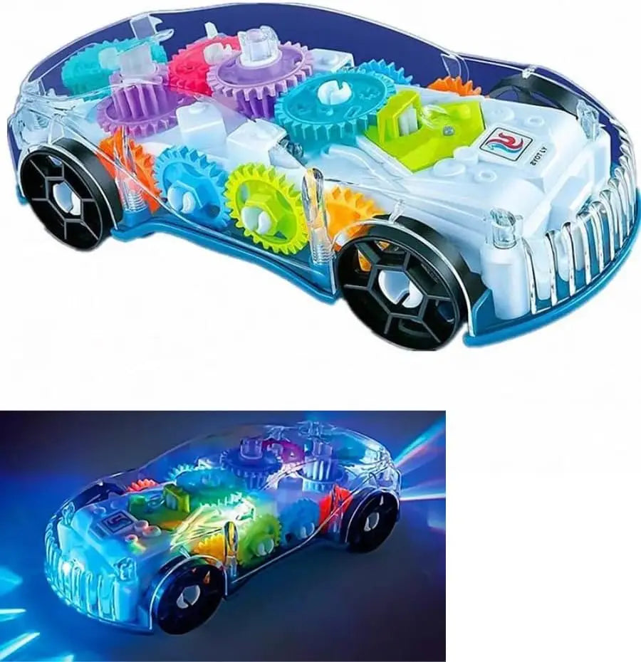 Juguetes para bebés, coche de policía para niños pequeños, vehículo eléctrico de juguete, conducción automática, engranajes transparentes, música, luces, coches, juguetes para niños.