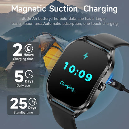 Reloj inteligente FOXBOX para mujer, con pantalla curva 3D, Bluetooth, llamadas, deportivo, resistente al agua, monitor de salud, para hombre y mujer.