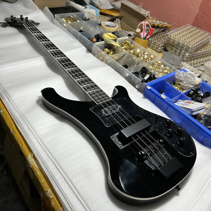 Bajo eléctrico Ric Bac Black 4003 de alta calidad, diapasón de palisandro, cuerpo de tilo, 22 posiciones de tono.