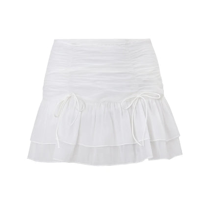WhereMery - Minifalda plisada sexy para mujer, estilo liso, con perspectiva, cintura alta, informal, para discotecas y calles, vestidos cortos de verano