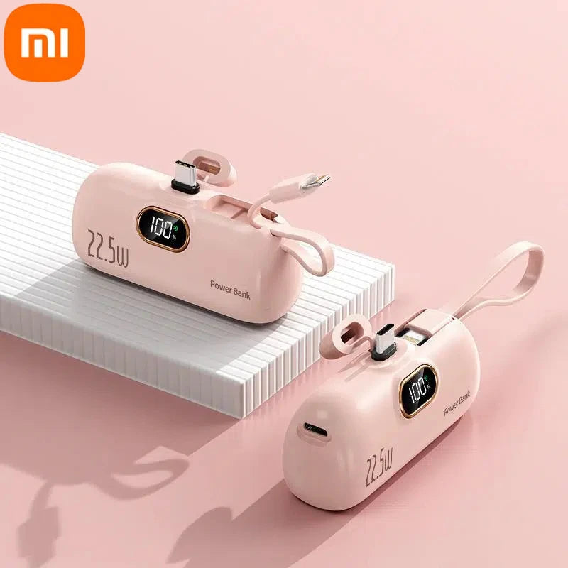Xiaomi - Mini banco de energía de 500.000 mAh, 22,5 W, alta capacidad, carga ultrarrápida, para iPhone, Huawei y Samsung