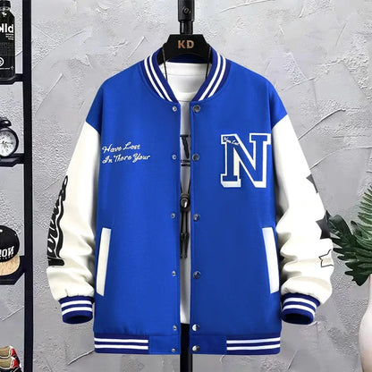 Chaqueta de béisbol holgada para hombre, estilo americano, para parejas, otoño/invierno, marca de moda, estilo casual.