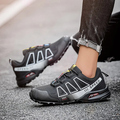 Zapatos de senderismo impermeables para hombre, zapatillas de exterior con cordones, zapatillas de escalada para mujer, zapatillas de trekking antideslizantes, zapatillas tácticas de caza