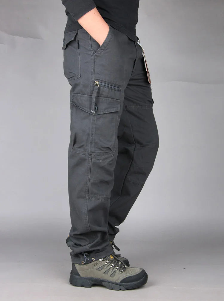 2025 New Autumn Cargo Pants Men Fashion Military Outdoors Man Trousers Long Warm Tactical Cotton Khaki Cargo Pants For Man