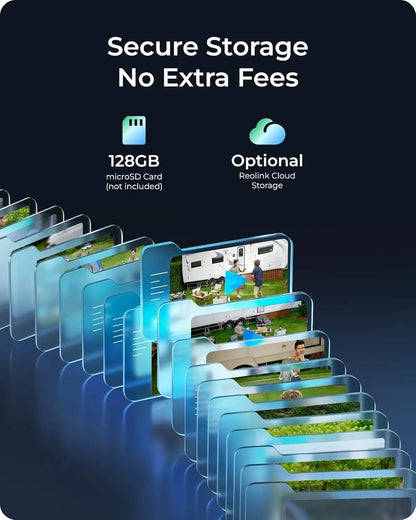 Cámara de seguridad celular REOLINK 4K, SIM 3G/4G LTE, alimentación solar, visión nocturna a color, almacenamiento local/en la nube, cámara exterior con batería