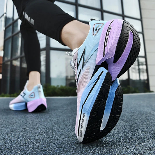 Zapatillas deportivas de moda para hombre, de malla transpirable, para maratón en primavera, cómodas.