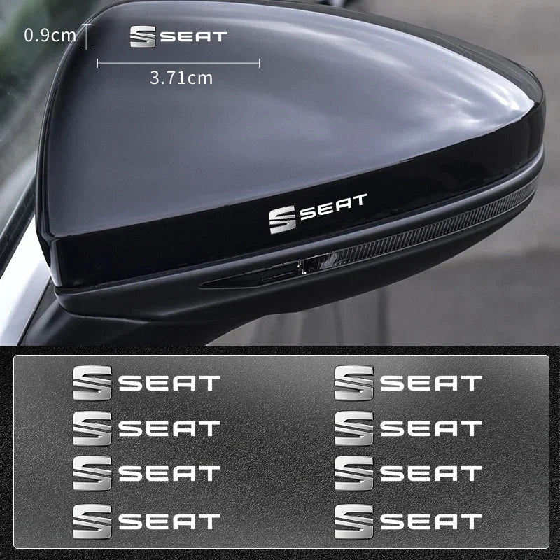 Pegatinas de metal 3D para decoración interior de coche, insignias, calcomanías de estilo para Seat Cupra, León 5F, Ibiza 6L, 6J, León 1P, cojín