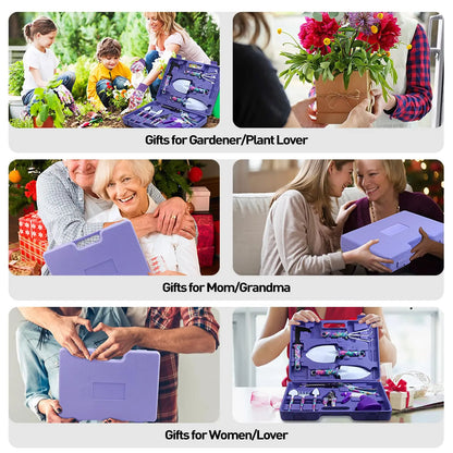 Juego de herramientas para jardinería, plantación, estampado floral, tijeras, aerosol, desmalezadora, podadora, pulverizador, herramientas manuales de jardinería.