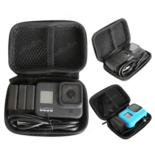 Mini bolsa de almacenamiento para Go Pro Hero 13, 12, 11, 10, 9, 8, 7, 6, SJCAM, AKASO, DJI Osmo Action 5, Pro Action 4, 3, accesorios para cámara