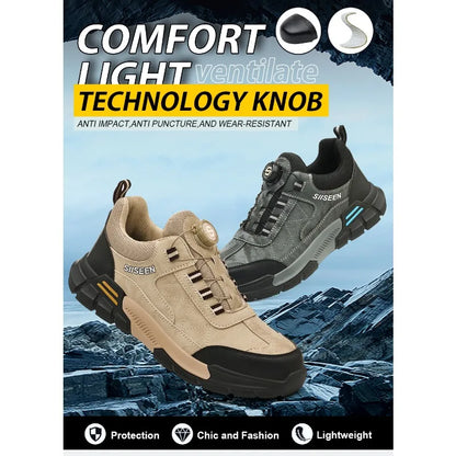 Nuevos zapatos de seguridad para hombre, zapatos de trabajo resistentes a perforaciones, calzado de protección para hombre, botas de trabajo resistentes al desgaste, botas tácticas.