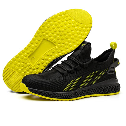 Zapatos de seguridad con puntera de acero para hombre y mujer, zapatillas de trabajo ligeras, zapatos de trabajo a prueba de perforaciones, botas de trabajo de seguridad unisex para la construcción.